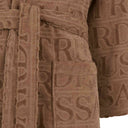 Trussardi Overlogo Modern Hooded Terry Bathrobe