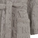 Trussardi Overlogo Modern Hooded Terry Bathrobe