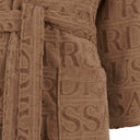 Trussardi Overlogo Modern Hooded Terry Bathrobe