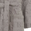 Trussardi Overlogo Modern Hooded Terry Bathrobe