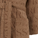 Trussardi Overlogo Modern Hooded Terry Bathrobe