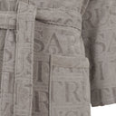 Trussardi Overlogo Modern Hooded Terry Bathrobe