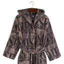 Diesel New-liquid-logo Modern Cotton Hooded Bathrobe