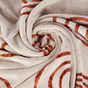 Carrara Bronze Circles Modern Terry Towel