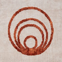 Carrara Bronze Circles Modern Terry Towel