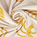 Carrara Gold Circles Modern Bath Towel in Sponge