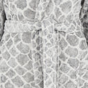 Carrara Silver Taipan Modern Hooded Terrycloth Bathrobe
