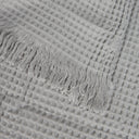 Grandecor Bellora Stone Solid Color Honeycomb Plaid Sofa Cover Furniture Throw