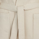 Bellora Bee Solid Color Hooded Waffle Weave Bathrobe