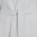 Bellora Bee Solid Color Hooded Waffle Weave Bathrobe