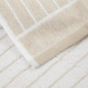 Carrara Modern Striped Terry Towel with Guest Towel