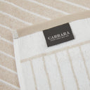 Carrara Modern Striped Terry Towel with Guest Towel
