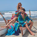 Carrara Tilos Modern Hooded Terry Bathrobe