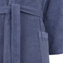 Hooded Terry Towelling Bathrobe Carrara Fyber New Fyber Solid Color