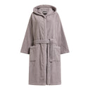 Hooded Terry Towelling Bathrobe Carrara Fyber New Fyber Solid Color
