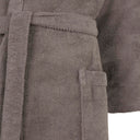 Hooded Terry Towelling Bathrobe Carrara Fyber New Fyber Solid Color