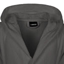 Carrara Fyber Stripes Modern Hooded Terry Bathrobe