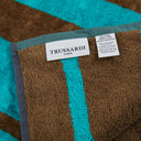 Trussardi Logo line Modern Terry Beach Towel