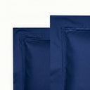 Mirabello Brera Palazzo Erici Solid Color Duvet Cover Set in Cotton Sateen