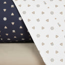 Trussardi Bowtie Geometric Cotton Sateen Duvet Cover Set