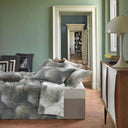Mirabello Abstract Flower Floral Duvet Cover Set in Cotton Sateen