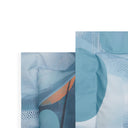 Carrara Storm Modern Percale Duvet Cover with Pillowcases