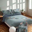 Carrara Storm Modern Percale Duvet Cover with Pillowcases