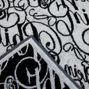 Guest Towel with Modern Philipp Plein Script in Terry Cloth