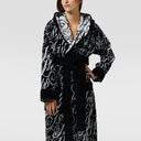 Philipp Plein Modern Script Hooded Terry Bathrobe