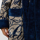Philipp Plein Modern Script Hooded Terry Bathrobe