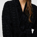 Philipp Plein Hexagon Modern Terry Hooded Bathrobe