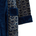 Philipp Plein Hooded Bathrobe Modern Pattern Terry Towelling