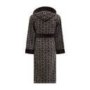 Philipp Plein Hooded Bathrobe Modern Pattern Terry Towelling