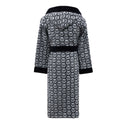 Philipp Plein Hooded Bathrobe Modern Pattern Terry Towelling