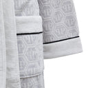 Philipp Plein Hooded Bathrobe Modern Pattern Terry Towelling