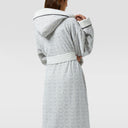 Philipp Plein Hooded Bathrobe Modern Pattern Terry Towelling