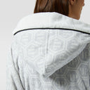 Philipp Plein Hooded Bathrobe Modern Pattern Terry Towelling