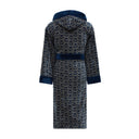 Philipp Plein Hooded Bathrobe Modern Pattern Terry Towelling