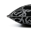 Philipp Plein Chains Plain Colour Jacquard Satin Decorative Cushion