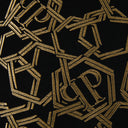 Philipp Plein Chains Plain Colour Jacquard Satin Decorative Cushion