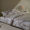 Mirabello Shibori Geometric Percale Luisiana Duvet Cover with Pillowcases