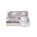 Mirabello Abstract Flower Floral Duvet Cover Set in Cotton Sateen