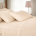 Mirabello Luisiana Plain Color Percale Sheet Set Three-hundred count plain color cotton sateen