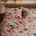 Mirabello Vanity Flowers Floral Duvet Cover with Pillowcases in Luisiana Percale
