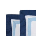 Mirabello Two-tone Plain Cotton Sateen Duvet Cover Set