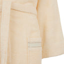 Trussardi Ribbon Solid Color Cotton Hooded Bathrobe