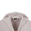 Trussardi Ribbon Solid Color Cotton Hooded Bathrobe