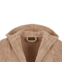 Trussardi Ribbon Solid Color Cotton Hooded Bathrobe