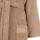 Trussardi Ribbon Solid Color Cotton Hooded Bathrobe