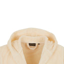 Trussardi Ribbon Solid Color Cotton Hooded Bathrobe